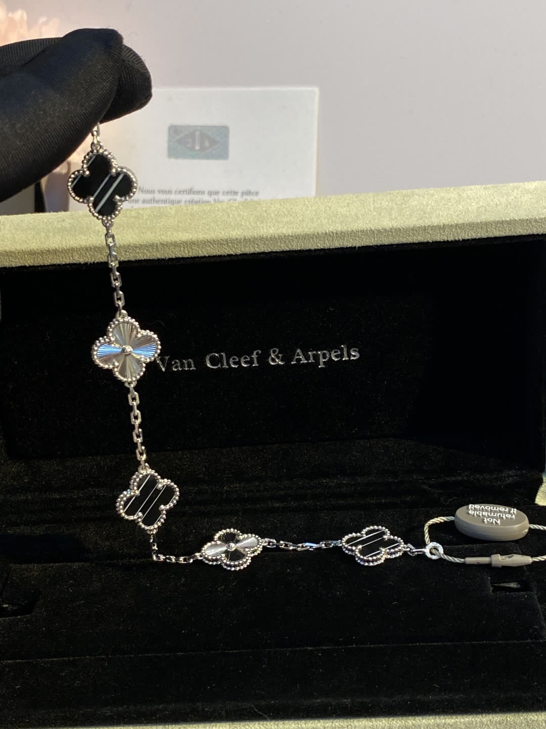 Van Cleef & Arpels Alhambra Silver Necklace